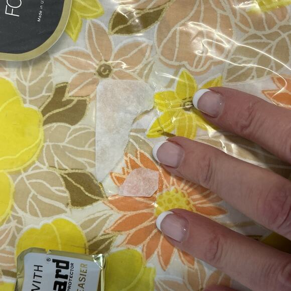 Vintage Wondercale Springmaid 2pc Sheet Set French Flowers Yellow Flat Fitted - Picture 13 of 14